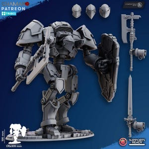 Guardian Titan - Ghamak - Tabletop Wargaming Miniature Sci-Fi/Fantasy/Daemon - 28mm/30mm Tabletop model kit