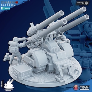 Freedom Guard Multi Artillery - Ghamak - Tabletop Wargaming Miniature Sci-Fi/Fantasy/Daemon - 28mm/30mm Tabletop model kit