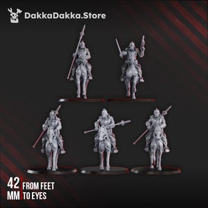 5 x 2nd Death Division Cavalry Squad - DakkaDakka.Store - Tabletop Wargaming Miniature Sci-Fi/Fantasy/Daemon - 28mm/30mm Tabletop model
