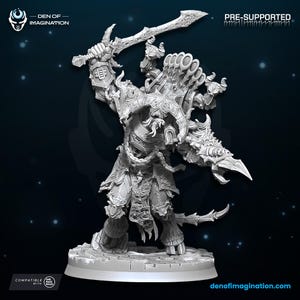Demonic Prince of Excess - Den of Imagination - Tabletop Wargaming Miniature Sci-Fi/Fantasy/Daemon - 28mm/30mm Tabletop model kit