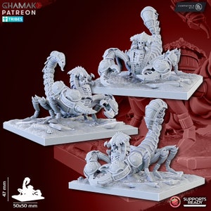 Undead Scorpion - Ghamak - Tabletop Wargaming Miniature Sci-Fi/Fantasy/Daemon - 28mm/30mm Tabletop model kit