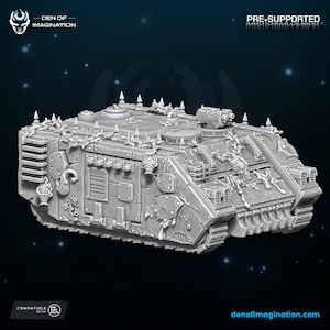 Plague Transporter - Den of Imagination - Tabletop Wargaming Miniature Sci-Fi/Fantasy/Daemon - 28mm/30mm Tabletop model kit