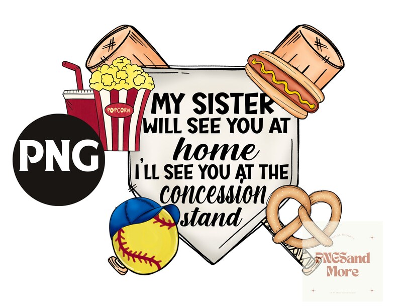 Lillebror png, softboll png, sublimeringsöverföring, digital bild bild 1