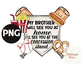 Little Sister Png, Baseball Png, Sublimation Transfer, Digital Image