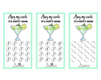 A6 Margarita Funny Mini Savings Challenge