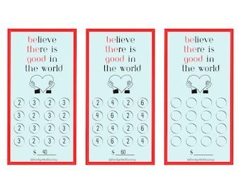 A6 Kindness Mini Savings Challenge