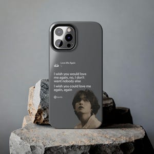 Taehyung Love Me Again Phone Case - Durable Protective Cover, Kpop Fangirl Gift, BTS Merchandise, Unique design,