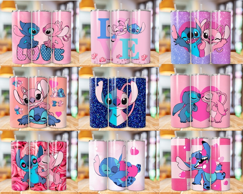 300 Stitch Tumbler Wrap Designs Bundle, Stitch Sublimation Designs, 20 oz Stitch Tumbler Wrap PNG, Lilo & Stitch Sublimation, Commercial image 5