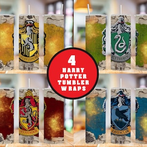 Harry Tumbler Wrap Bundle | Harry Magic Tumbler | 20 oz Potter Tumbler PNG Image Sublimation | HP Wizard Tumbler | Cartoon Wrap Design