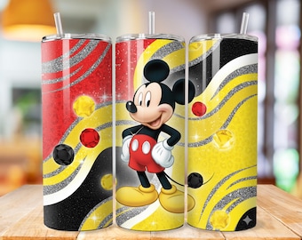 Mickey Tumbler Wrap, Mickey Tumbler Png wrap, princess tumbler design, 20oz Skinny Tumbler Sublimation Design, cartoon tumbler wrap