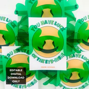 Shamrock Sunglasses: St. Patrick&#39;s Day Party Favors (Digital Download)