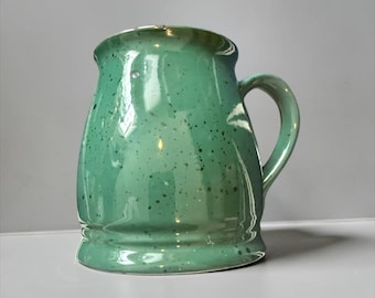 Vintage Colours by Alexander Julian Dark Green Stoneware Coffee Mugs | Set of 6 | 12 oz Coffee Cups | Rustic Farmhouse Kitchen RARE