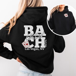 Las Vegas Bachelorette Hoodie, Bride Squad Hoodie, Vegas Trip Sweatshirt, What Happens in Vegas Shirt, Custom Bach Party Hoodie Vegas, Bach