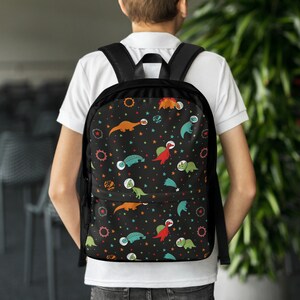 Kids Dinosaurs in Space Backpack, Kids Backpack, Back to School Space Backpack, Gift for Kids, Child&#39;s Backpack, Boy&#39;s Dinosaurs Backpack