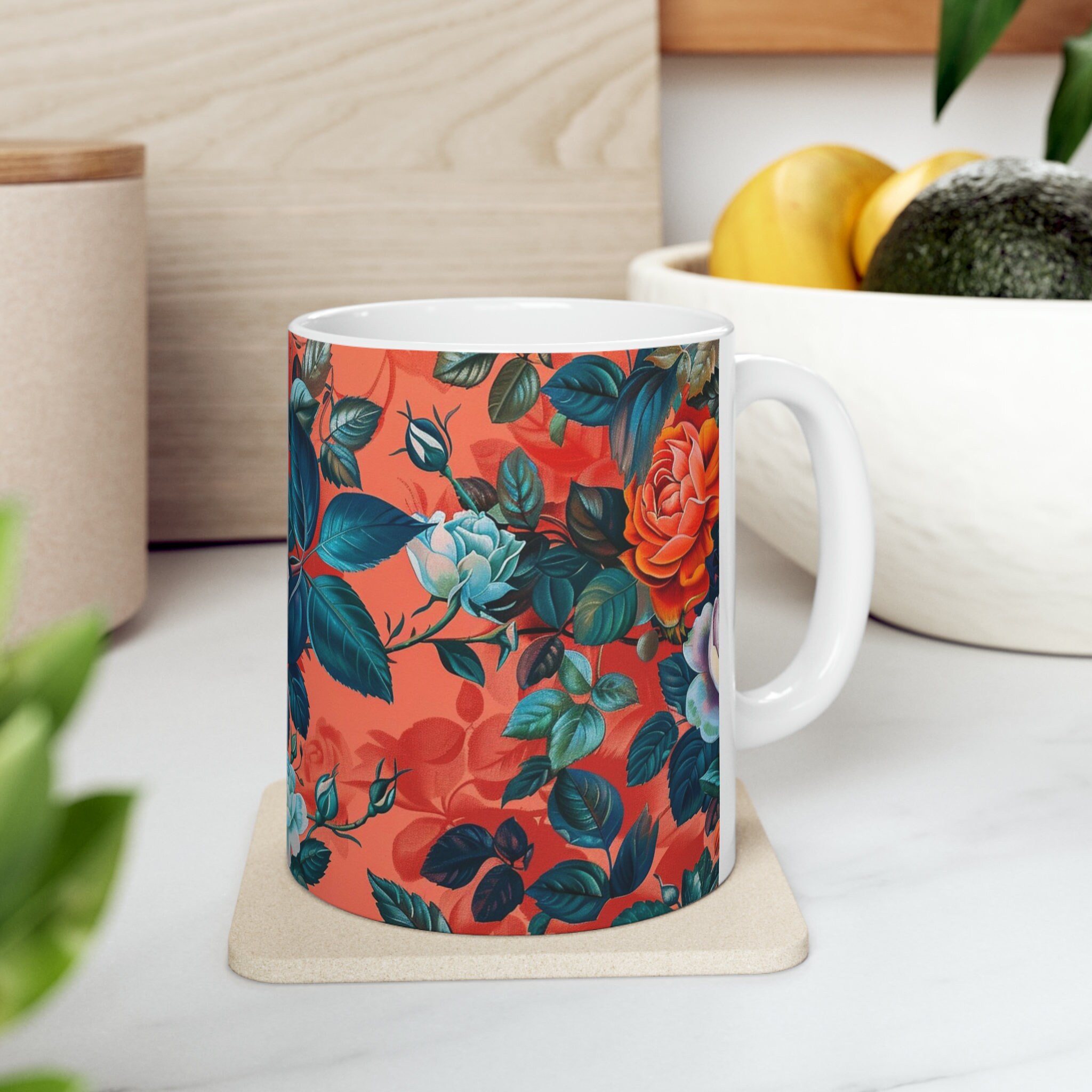 June Birth Flower Mug Rose, Birth Flower Gifts, Rose Flower Cup, Birth ...