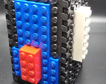 LEGO-inspirerad anpassningsbar pennhållare