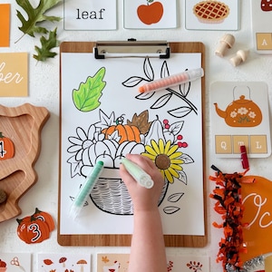 Fall Morning Basket Pack, Homeschool Fall Morning Basket, Autumn Morning Menu