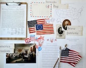 Independence Day Unit Study, 4th of July Study, 4th of July Morning Basket, Homeschool 4th of July Study