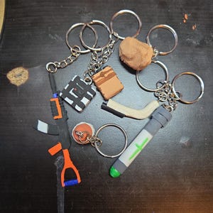 Llaveros de óxido impresos en 3D