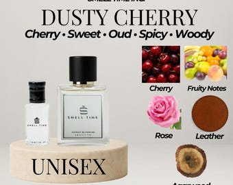 Dusty Cherry Perfume | Bold & Luxurious Unisex Scent | Long-Lasting Sweet Smoky Fragrance | Smell Time USA