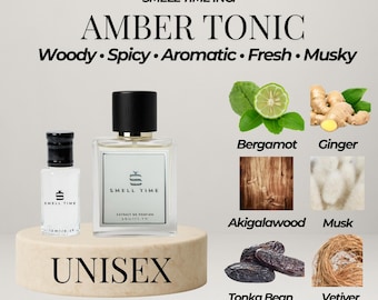 Amber Tonik | Woody & Spicy Luxury Fragrance | Long-Lasting  Handmade | Smell Time USA