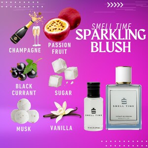Sweet Fruity Perfume for Women | Citrus Vanilla Summer Scent | Long Lasting Tropical Fragrance | Sparkling Blush by Smell Time