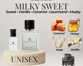 Milky Sweet Unisex Fragrance | Sweet Vanilla Caramel Scent | Cozy & Creamy Perfume | Smell Time USA