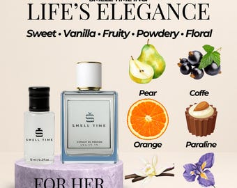 Life's Elegance Fruity Vanilla Perfume Long-Lasting Floral Scent