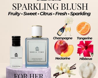 Sparkling Blush Citrus Vanilla Perfume: Sweet Fruity Tropical Scent
