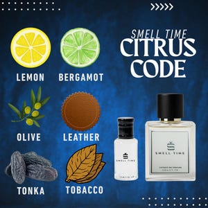 Citrus Code | Citrusy Leather Perfume for Men | Spicy, Bold & Long-Lasting | Smell Time USA