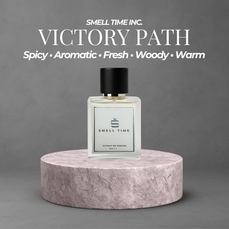 Victory Path | Spicy, Woody & Aromatic Scent | Long-Lasting Handmade Perfume | Smell Time USA 100ml/3.4fl oz Spray