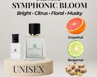Symphonic Bloom – Citrus Floral Musky Extrait de Parfum | Bright, Airy & Long-Lasting Unisex Scent