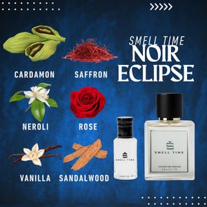 Noir Eclipse | Warm Spicy Vanilla & Amber Fragrance | Smell Time USA