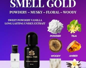 Smell Gold Extrait de Parfum – Powdery Vanilla Musk Scent
