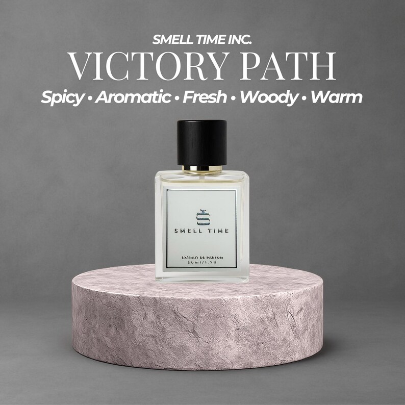 Victory Path | Spicy, Woody & Aromatic Scent | Long-Lasting Handmade Perfume | Smell Time USA 50ml/1.7fl oz Spray