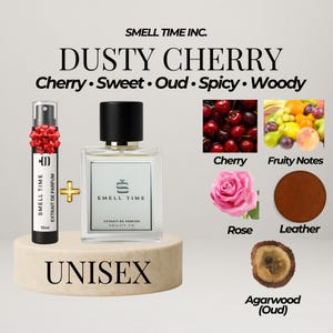 Dusty Cherry Perfume | Bold & Luxurious Unisex Scent | Long-Lasting Sweet Smoky Fragrance | Smell Time USA