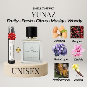 Parfum pour homme Yunaz - Huile de parfum d&#39;agrumes, boisée et fraîche par Smell Time USA