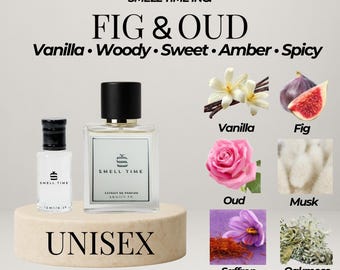 Fig & Oud Unisex Perfume: Vanilla, Leather, Oud Scent
