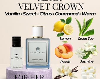 Velvet Crown - Sweet Citrus Vanilla Perfume: Green Tea & Marshmallow Scent