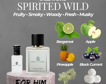 Spirited Wild | Fruity, Woody & Smoky Cologne | Long-Lasting  Handmade | Smell Time USA