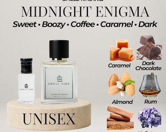 Midnight Enigma Perfume: Sweet Spicy Woody Scent - Smell Time USA