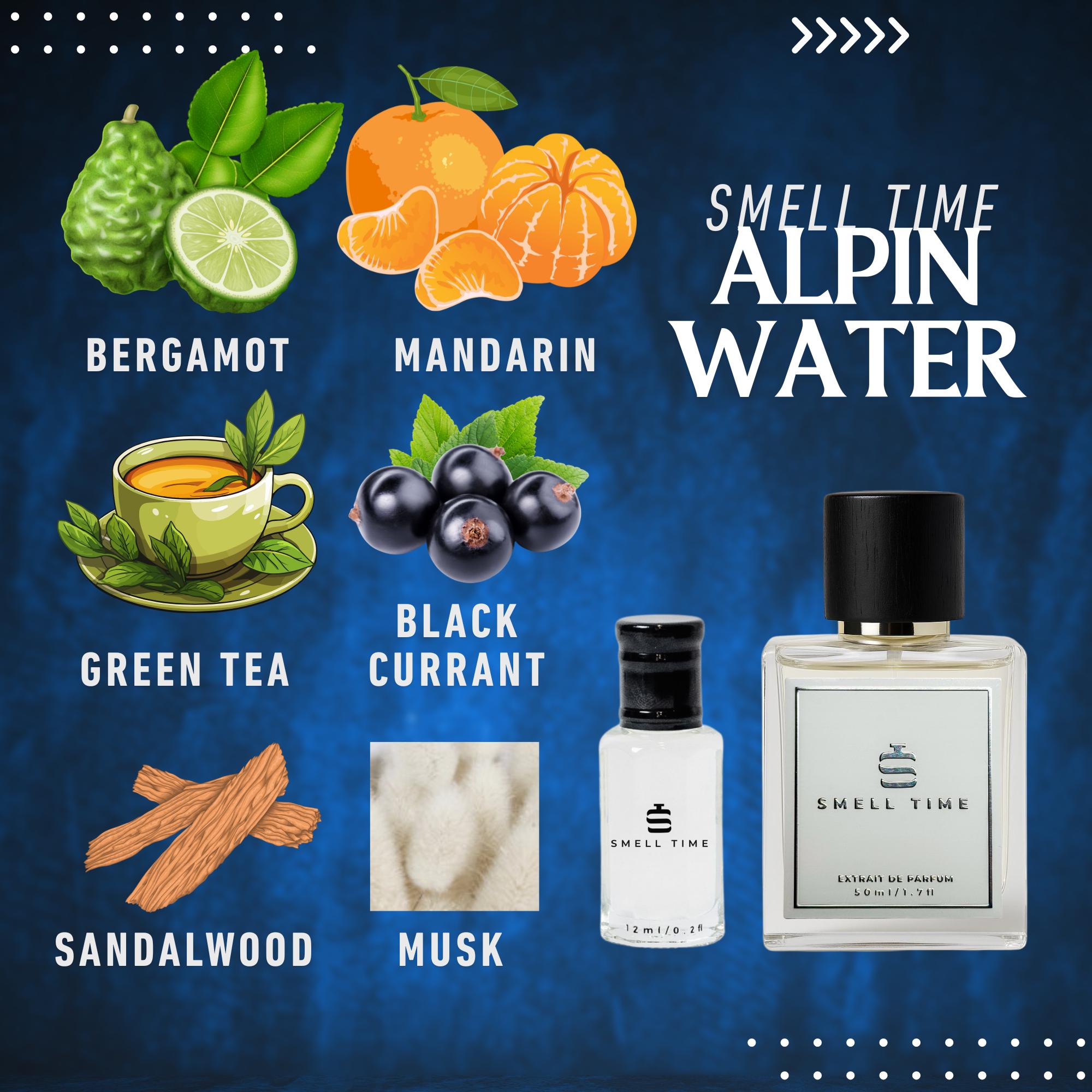 Alpin Water | Fresh Citrus & Musky Cologne | Long-Lasting  Handmade | Smell Time USA