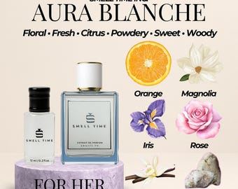 Aura Blanche Floral Citrus Vanilla Perfume for Women – Elegant and Long Lasting Scent