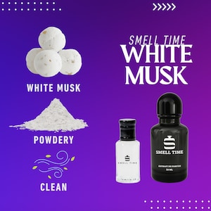 White Musk | Soft Powdery White Musk Perfume | Long-Lasting Clean Fragrance | Smell Time USA