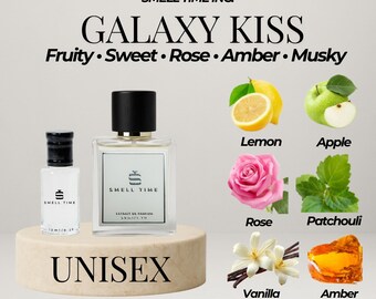 Galaxy Kiss Perfume Spray: Floral Woody Scent, Long-Lasting Extrait de Parfum