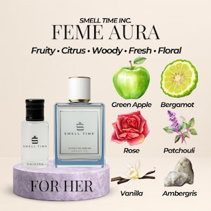 Feme Aura Fruity Floral Perfume for Women – Fresh Long-Lasting Bold Scent