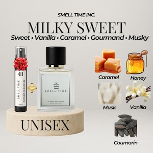 Milky Sweet Unisex Fragrance | Sweet Vanilla Caramel Scent | Cozy & Creamy Perfume | Smell Time USA