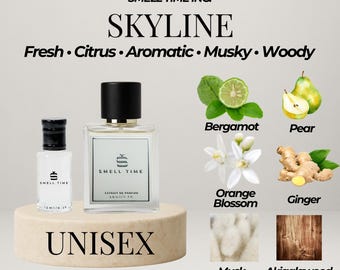 Skyline Perfume | Citrus, Fruity & Musk Blend | Long-Lasting Fresh Fragrance | Smell Time USA
