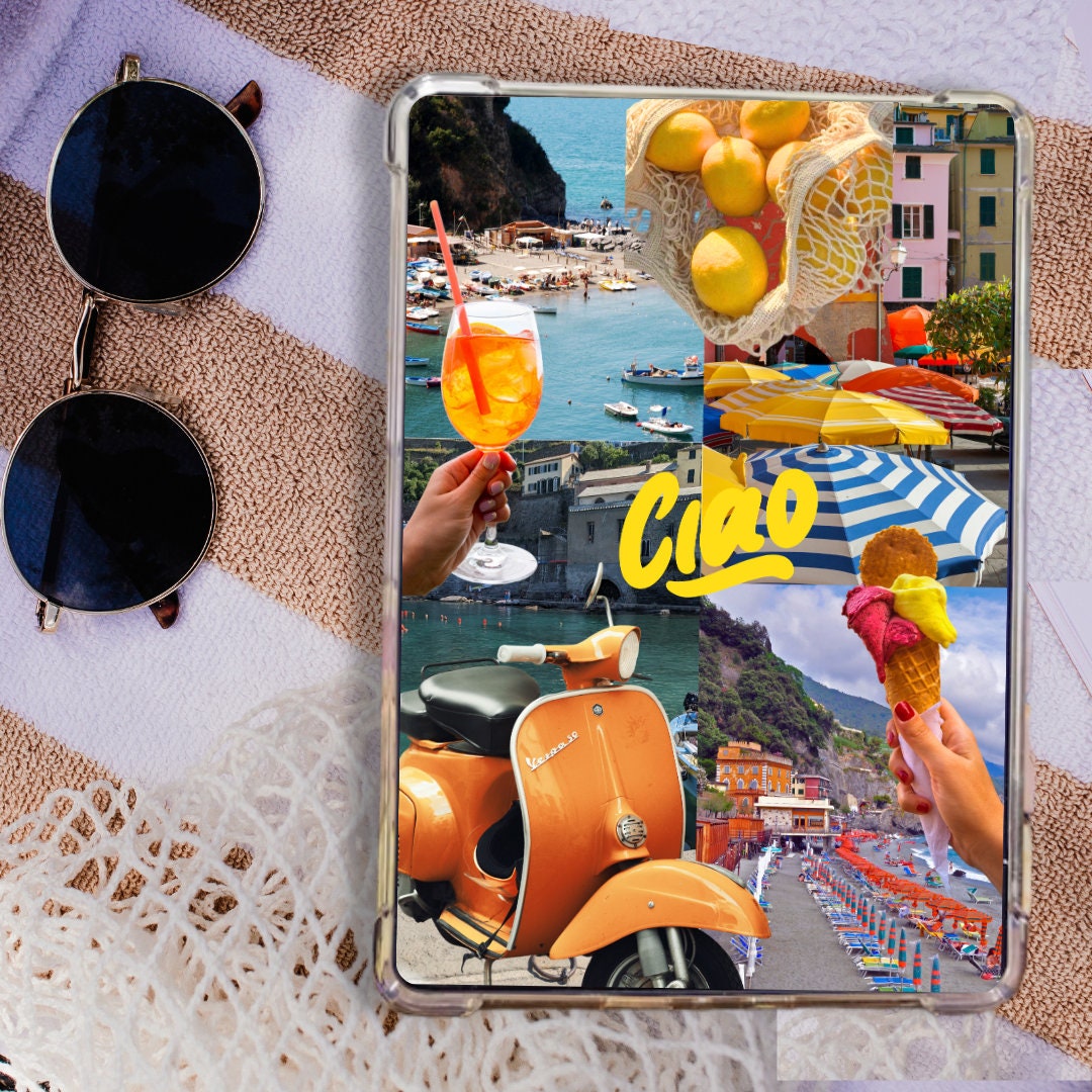Inset Collage Italian Collage Kindle Insert for Clear Case -printable- Paperwhite ...