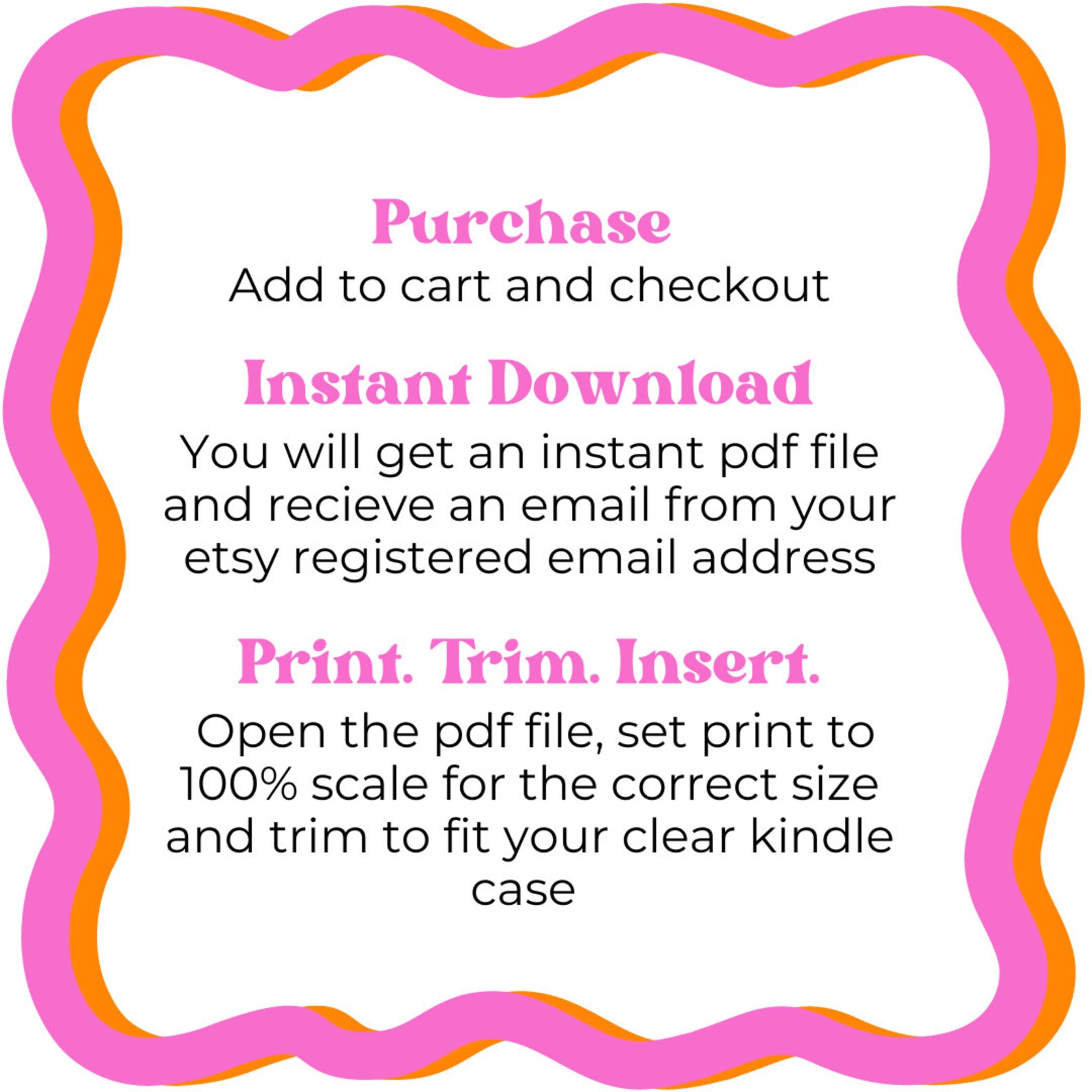 Black & White Collage Kindle Insert for Clear Case -printable ...